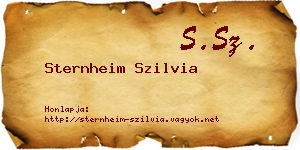 Sternheim Szilvia névjegykártya
